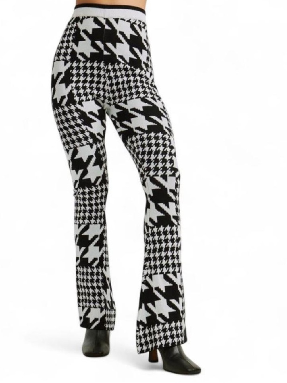 Year of Ours The Winter Flare Pants in Black and White Women’s Size XS
